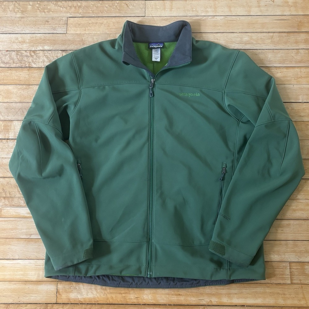 Patagonia Adze Jacket Full Zip Softshell Polartec Mens XL Green Gorpcore Outdoor - Picture 1 of 7